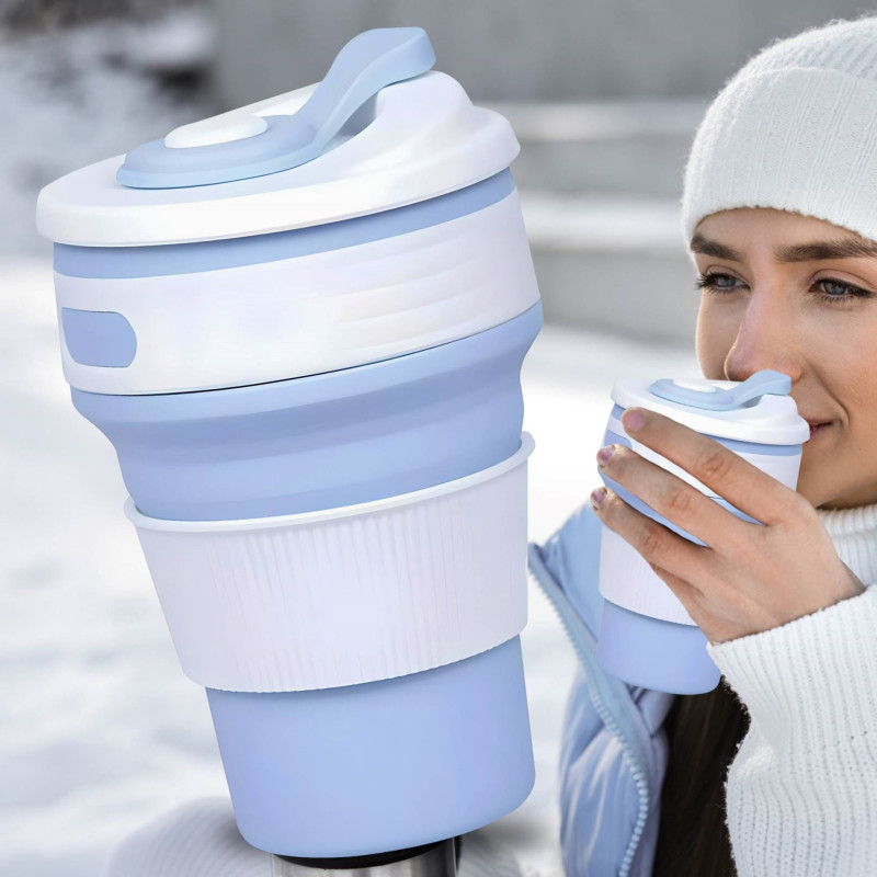 Складана силіконова чашка Collapsible 350 мл