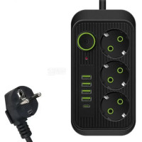 Сетевой фильтр-удлинитель -3 розетками 4 USB/1 Type-C