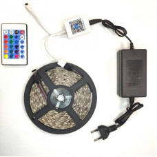 Світлодіодна стрічка (Bluetooth) 6060 RGB з блоком живлення та пультом