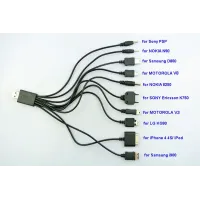 Кабель USB - універсальний 10 в 1 для зарядки телефонів, планшетів