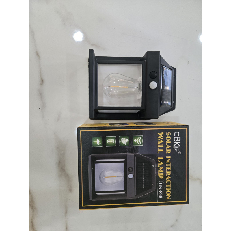 Вуличний ліхтарик на сонячній батареї з датчиком руху, SOLAR WALL LAMP ВK-888