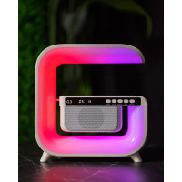 Ночник аккумуляторный RGB G3 с беспроводной зарядкой и Bluetooth колонкой