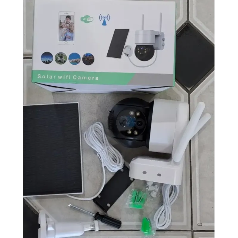 Вулична камера відеоспостереження із сонячною панеллю Solar wifi Camera Q6 