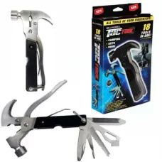 Багатофункціональний набір мультитул (Молоток, Складаний ніж) Multi Hammer Tool 18 в 1