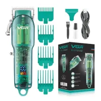 Машинка для стрижки VGR V-660 з прозорим корпусом