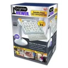 Настільна лупа з підсвічуванням Brighter Viewer